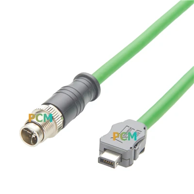 IX Sanoat Cat6a Serial kabel ix b M12 X-kod Ethernet kabeli