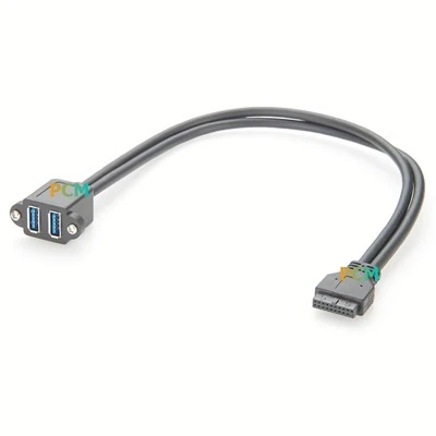 USB3.0 A - IDC 20Pin panel o'rnatish kabeli