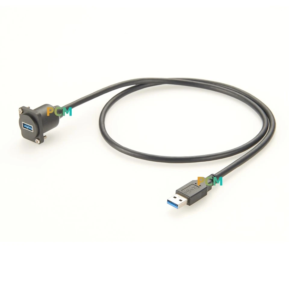 USB3.0 A D-Type Panel Mount Cable